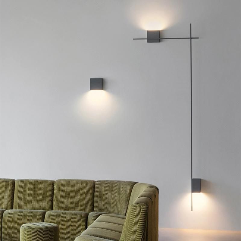 Cuboid Black Design Modern Style Wall Lamp Bedroom Lamp Bedside Lamp