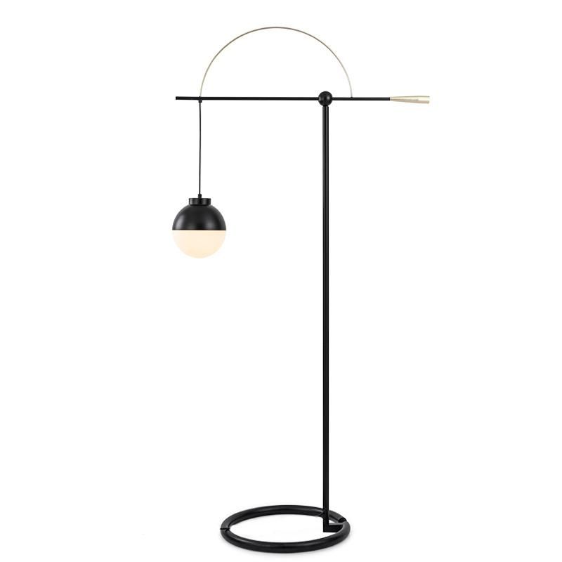 Nordic Floor Lamp Modern Iron Glass Floor Lamps for Living Room Bedroom Study Decoration Minimalist Floor Lamp (WH-MFL-77)