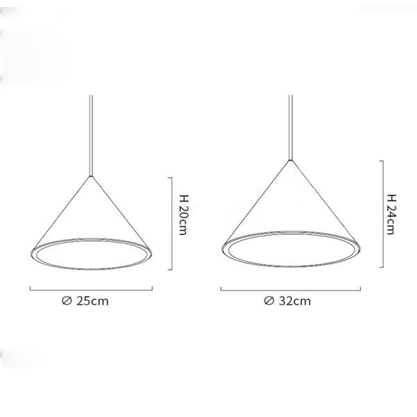Wholesale Colorful LED Pendant Lamp New Modern Taper Shape Hanging Mounted Pendant