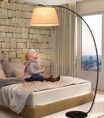 Wireless Stable Design Living Room Arc LED Lamps Mainstays Standing Glass End Tea Shelfwith Tray Floor Lamp with Side Table