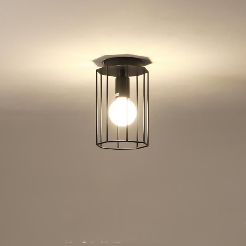 Cage Shaped Ceiling Light Creative Design Pendant Lamp Hotel Lamp LED