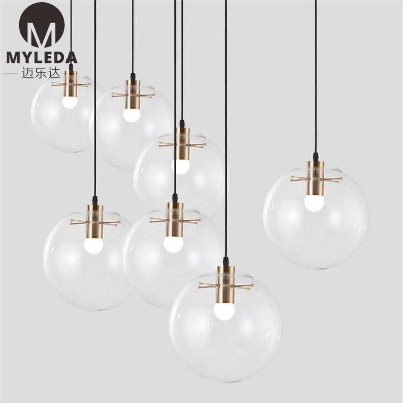 Modern Metal Luxury Glass Hall Restaurant Pendant Light Chandelier