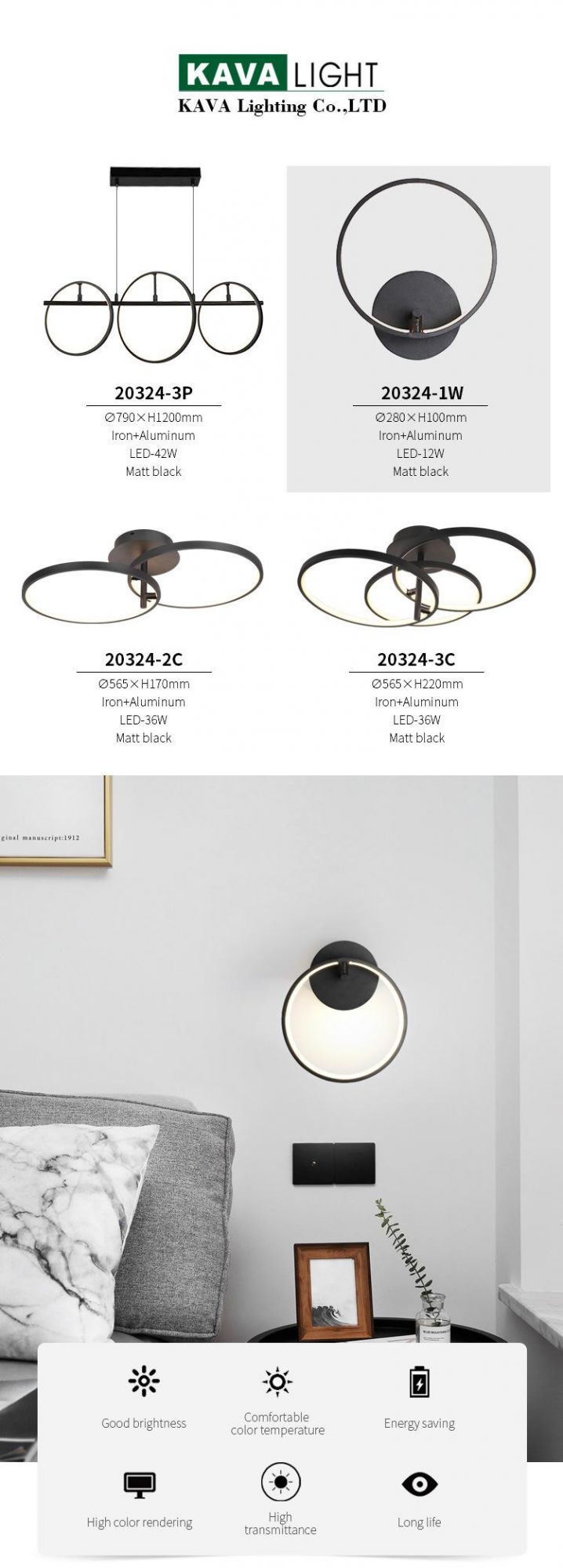 Cheap Freight Price Bedroom Hotel Decorative Beside Modern Designer Indoor LED Wall Light