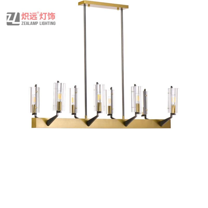 Modern Brush Champagne Gold Stainless Steel Pendant Lighting