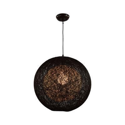 The Most Popular Home Style Bali Hotel Restaurant Decorated with Retro Ecological Hemp Rope Ceiling Random Light