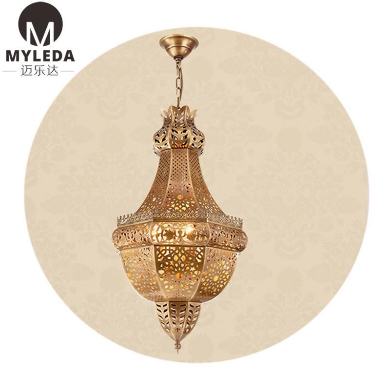 Decorative Church Home Hotel Villa Mosque Brass Chandelier Pendant Light
