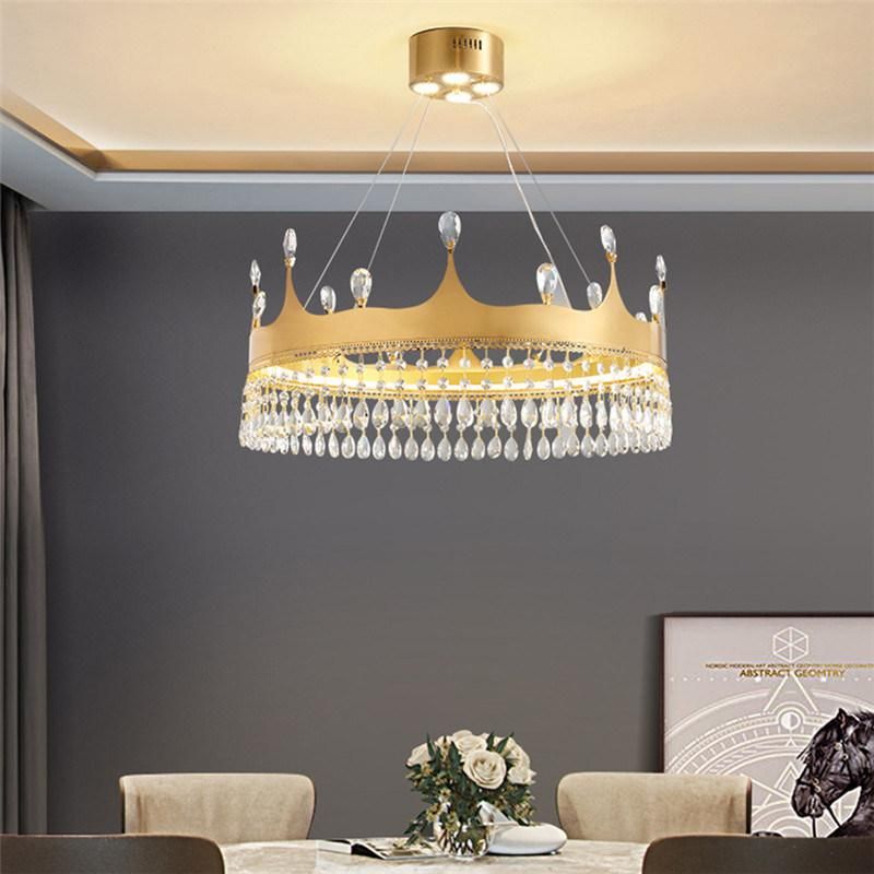 Hot Sale Large Pendant Hanging Light LED Crystal Chandeliers Modern Decorative Pendant Lamp