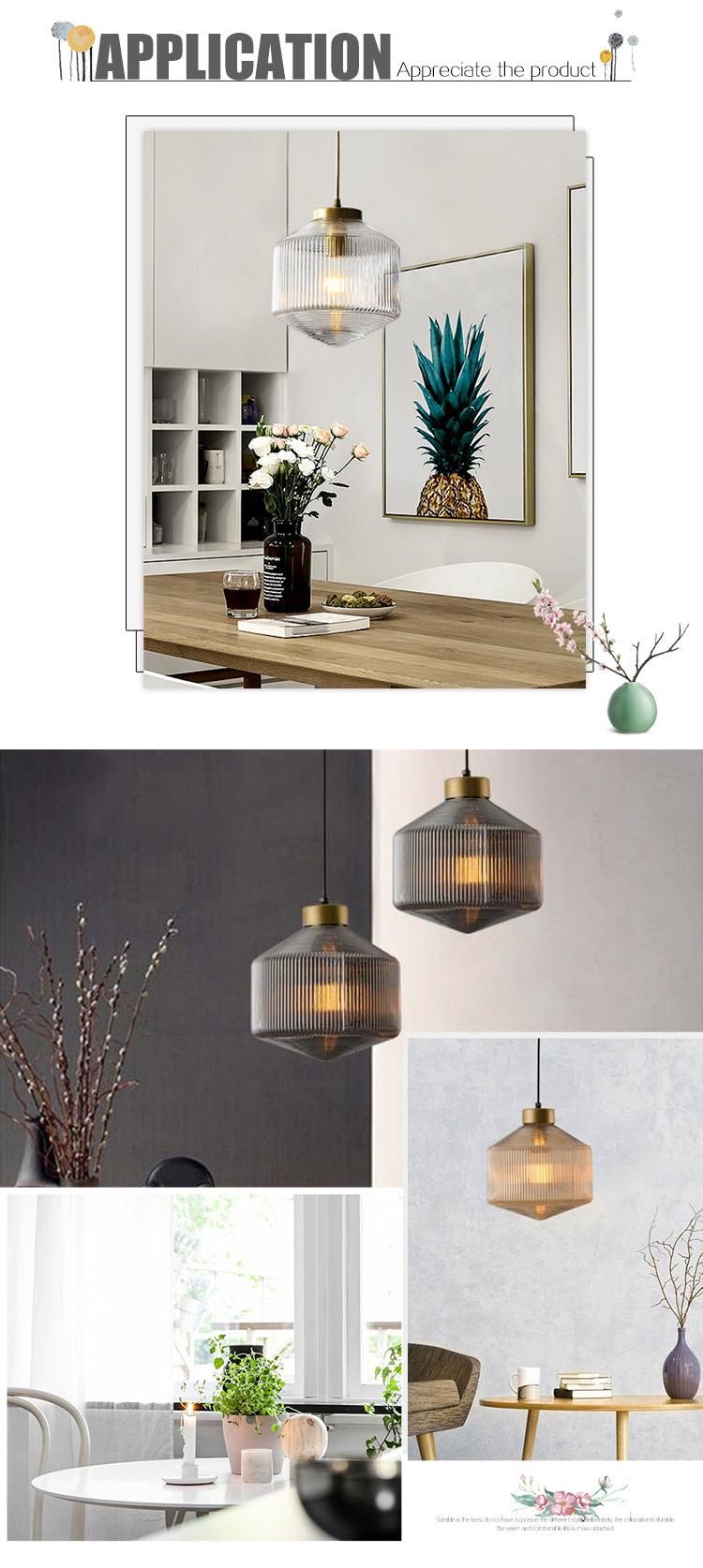 Contemporary Minimalist Modern Round Glass Bookstore Loft Pendant Lamp