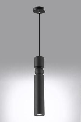 Aluminium Single Black Mini Pendant Lamp with GU10 Socket