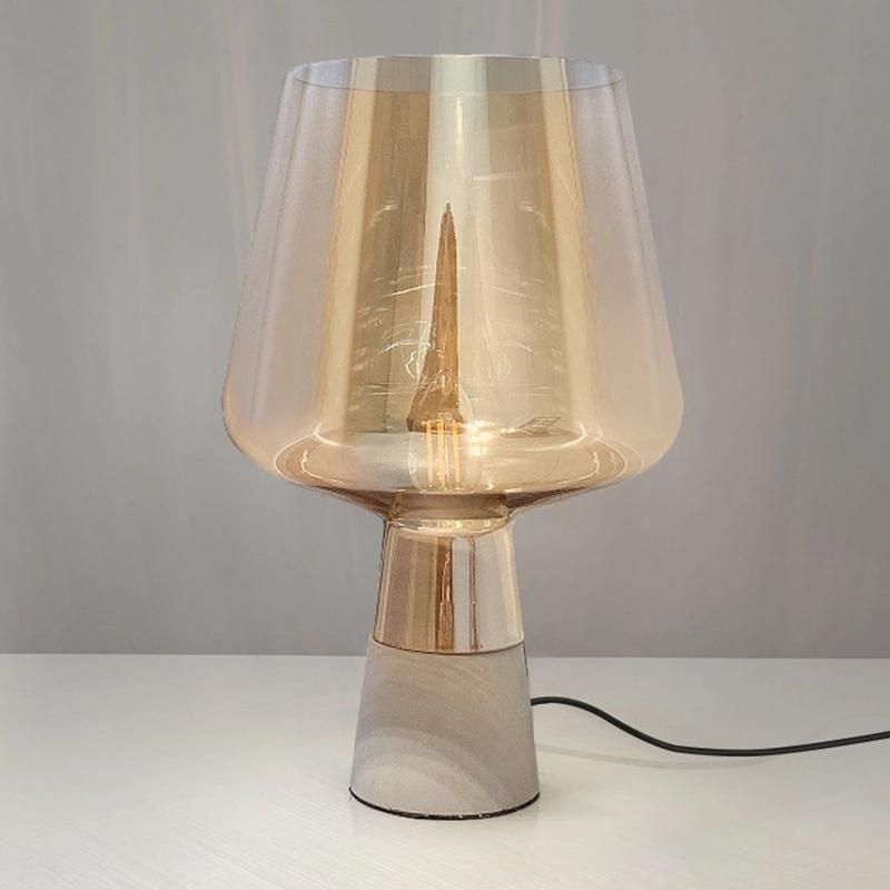 Gray Shade White Bulb Table Lamp Reading Lamp Hotel Lamp