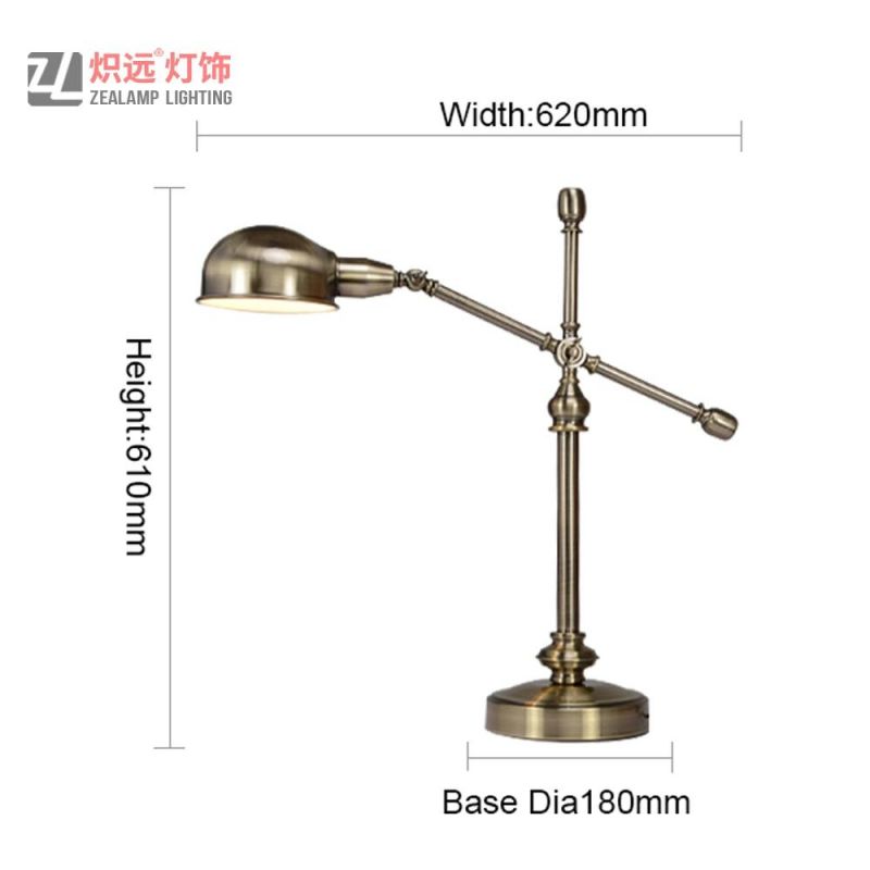 Modern Hotel Project Portable Metal Desk Table Lamp