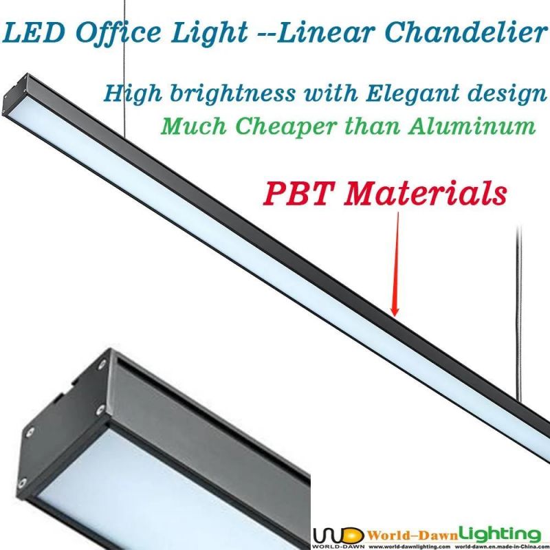 Modern Ceiling Chandelier Lamp Slim Hanging Lights Cheap Price 1200mm LED Linear Pendant Light