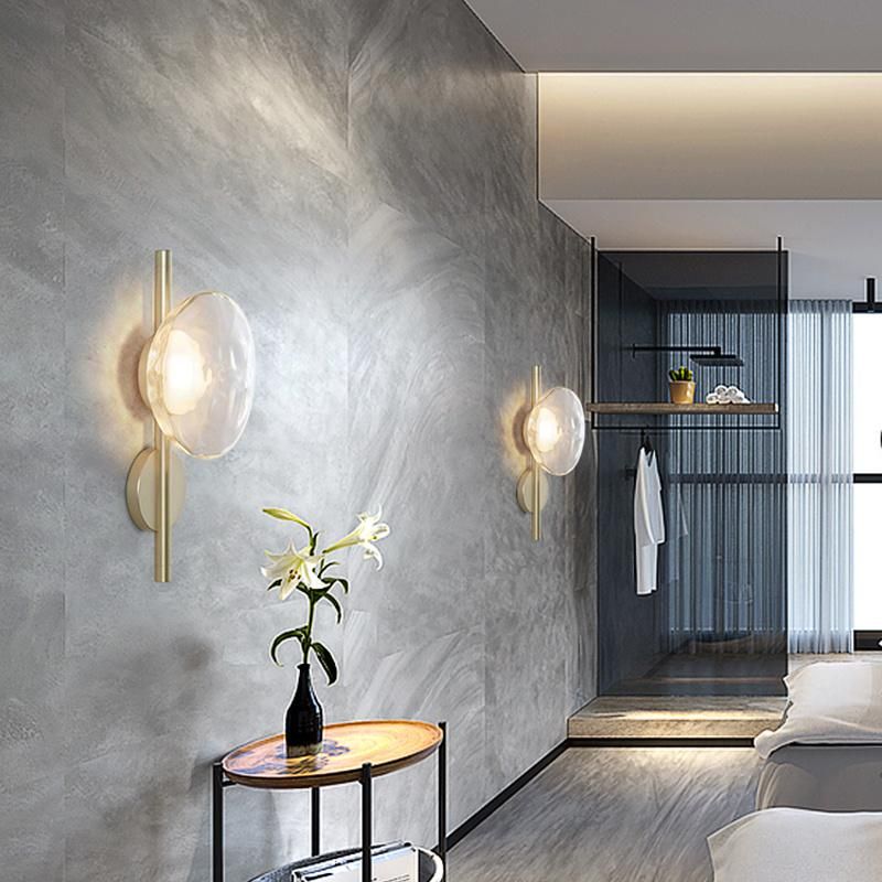 Glass Wall Lamp Nordic Living Room Lamp Bedroom Creative Wall Lamp