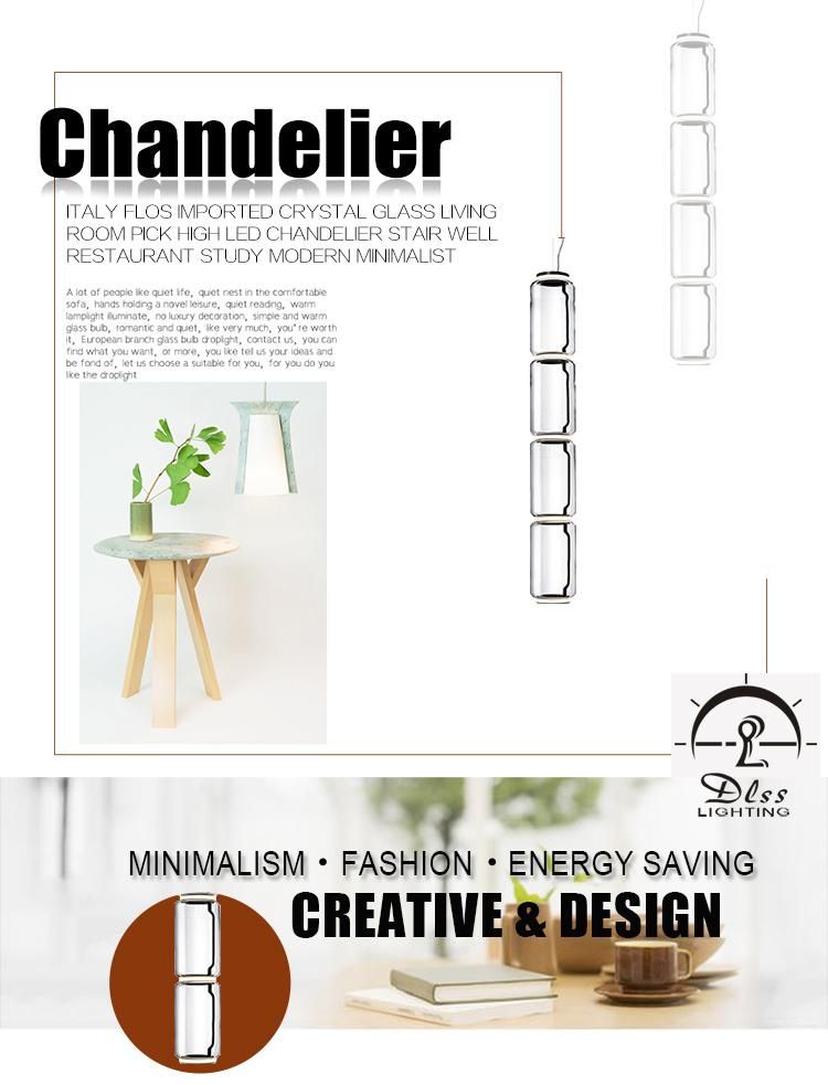Modern Glass LED Pendant Light for Project