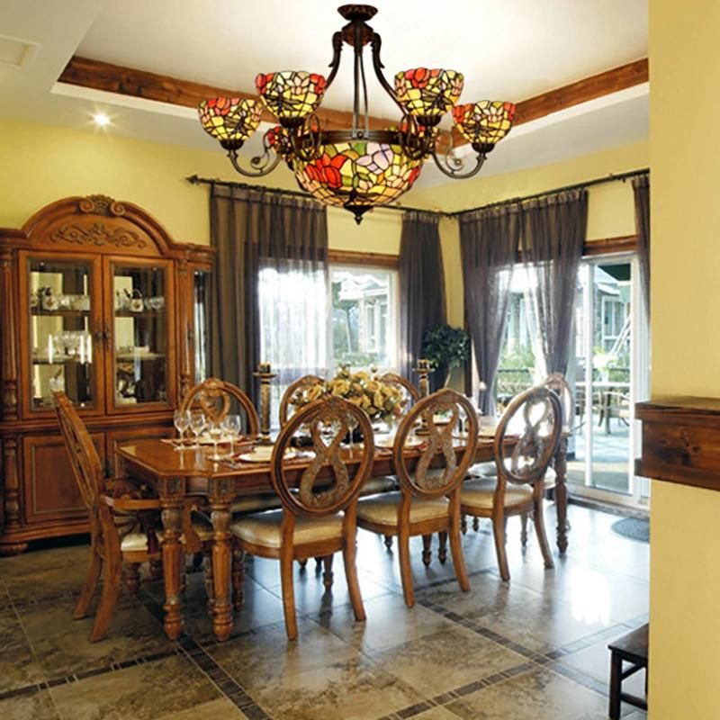 Butterfly LED Chandelier Hand-Made Retro Living Room Pendant Lamp