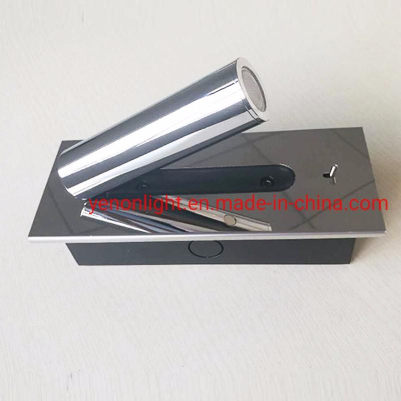 Hotel Club Villa Guest Room Bedside LED Reading Lamp Can Be Rotated Embedded Small Wall Lamp Project Custom Lamp