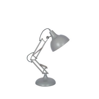 Alonzo Height Adjustable Grey Metal Task Table Light