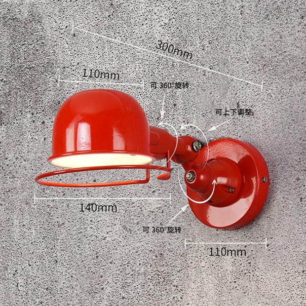 Vintage Rh Loft Jielde Adjustable Retro E14 LED Wall Lights Jielde Lamp (WH-VR-95)