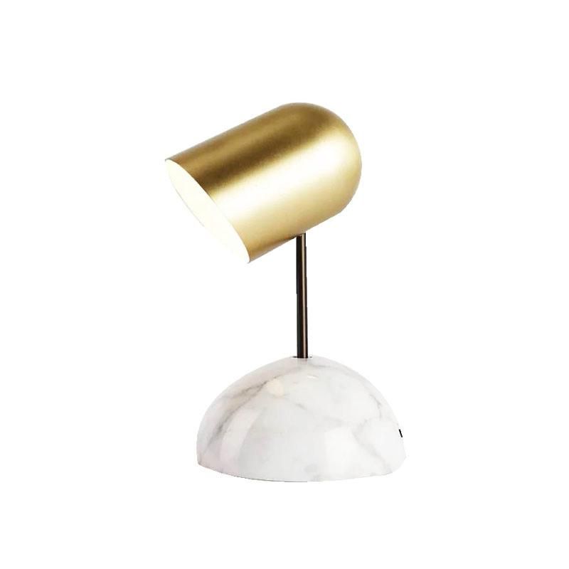 Wholesale Luxury Golden Lamp Shade White Marble Base for Bedroom Room Factory Price