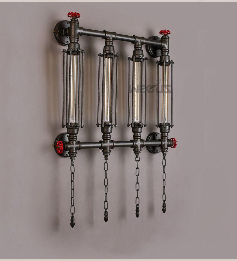 Industry Wind Amercian Vintage Style Pipe Wall Lamp Steam Punk Lamp (WH-VR-37)