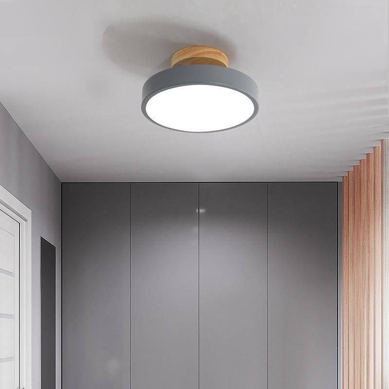 Ceiling Lights Modern LED Nordic Wood Lighting Fixture Indoor LED Panel Ceiling Light (WH-WA-24)