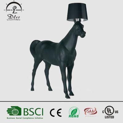 Modern Standing Big Horse Floor Lamp for Project Lobby Lighting