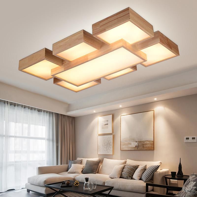 Dark Wood Ceiling Light Fixtures for Indoor Home Lighting Fixtures Wh-Wa-05