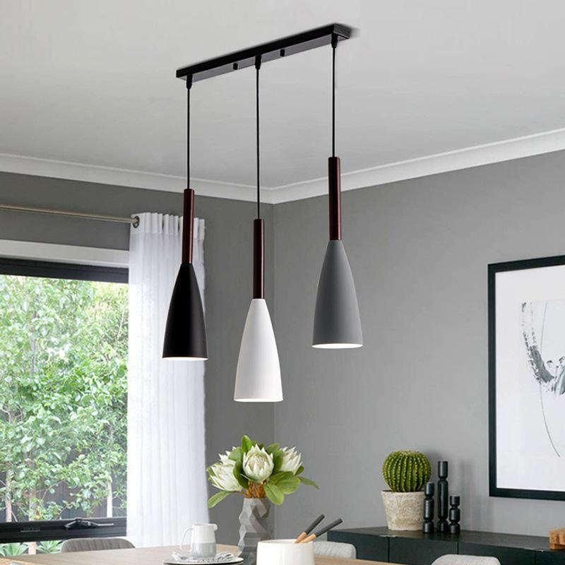 Modern 3 Pendant Lighting Nordic Minimalist Pendant Lights Over Dining Table Kitchen Island Hanging Lamps Dining Room Lights