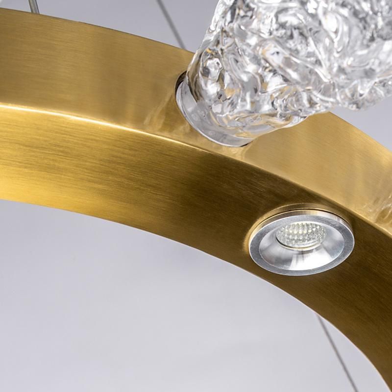 Crystal Diamond Design Pendant Lamp Hotel Lobby Lamp Living Room Lamp