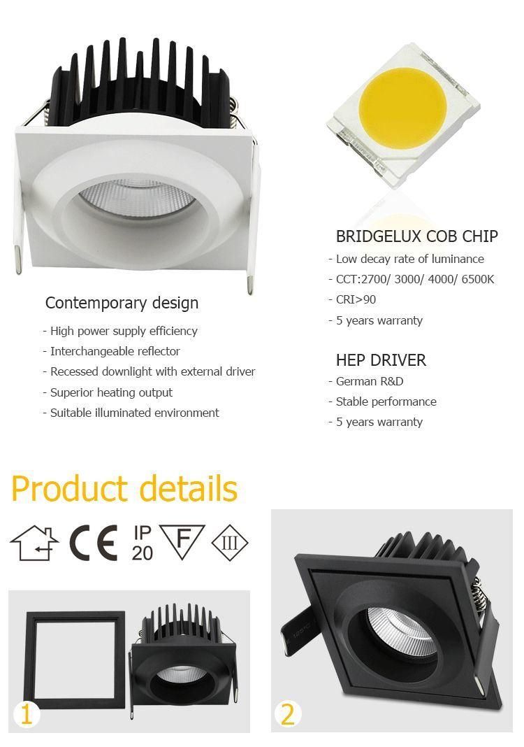 LED Spotlight Ceiling Spotlights Recessed COB LED Lights Downlight