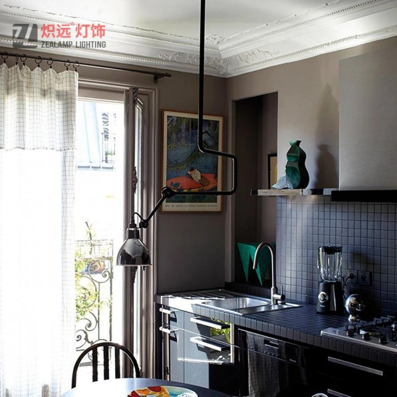 Restaurant Home Modern Style Steel Black Finish Pendant Light