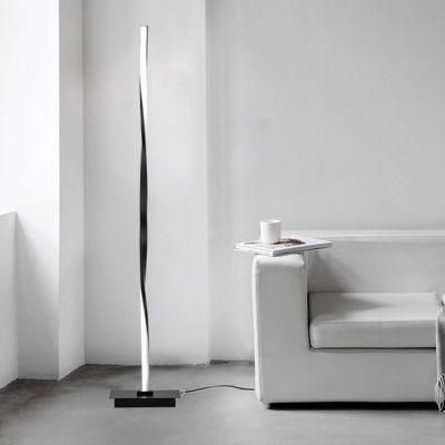 New Design Nordic Interior Lighting Corner Stand Modern Curved LED Floor Lamp