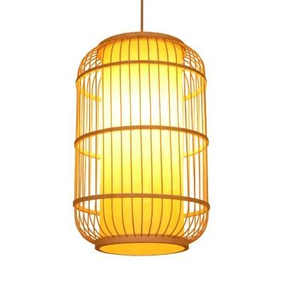 2021 Most Popular Rattan Pendant Light Hotel Ceiling Modern Bamboo Chandeliers and Lamps