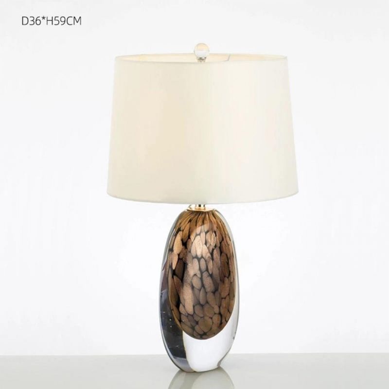 Art Drop Shape Bedside Lamp Beautiful Table Light with a Variety of Lampshades Unique Especial Desk Lamp