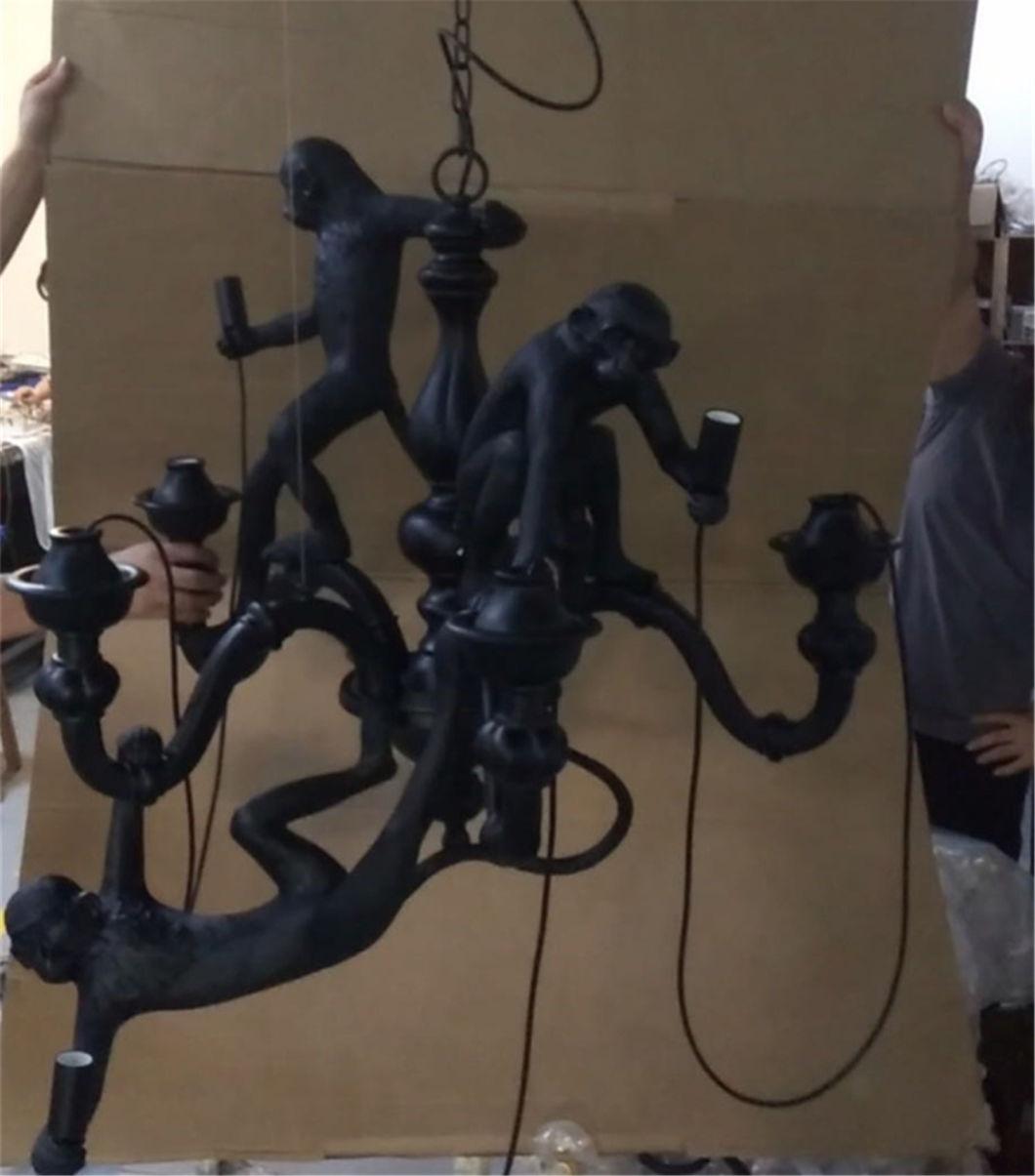 Modern Style of Resin Monky with sculpture Pendant Light