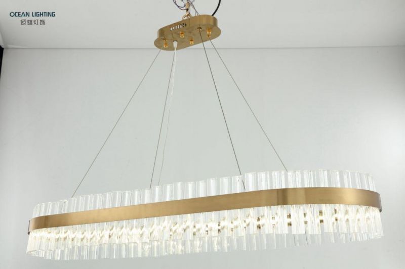 2022 New Luxury Triangle Crystal Pendant Light for Dining Room Omk8816-R400 Dia40cm