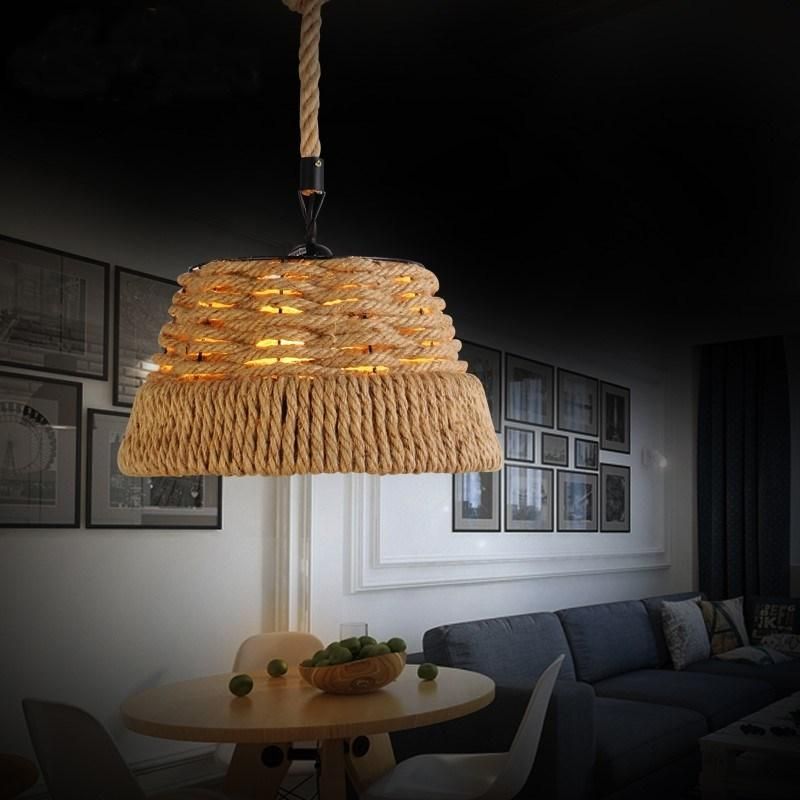 Vintage Rope Mesh Pendant Lights for Indoor Home Lighting Fixtures (WH-VP-20)