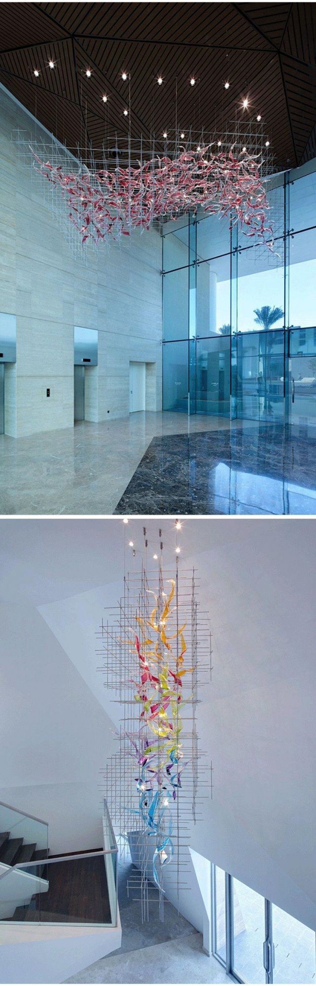 New Listed Villa Commercial Show Room Large Luxury Glass Custom LED Chandelier Light