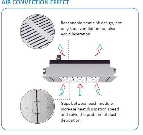 LED Canopy Lights for Gas Station with Anti-Explosion Certificates