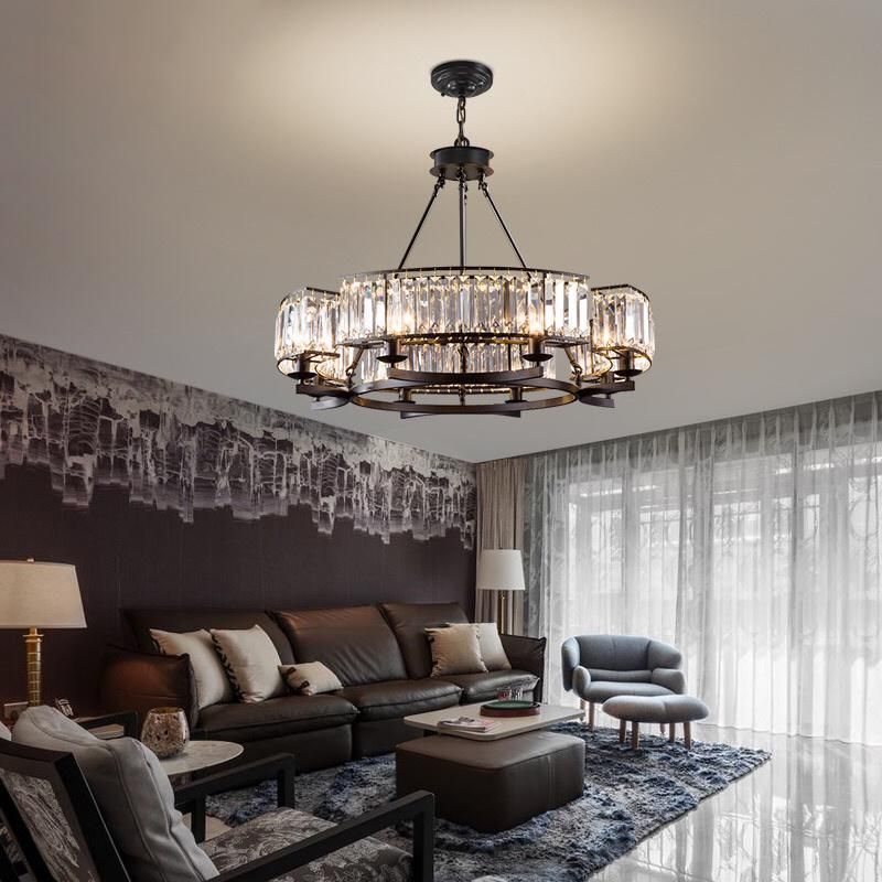 Dsigner Crystal Pendant Lights Kitchen Dining Room Bedroom Suspension Lamp (WH-AP-93)