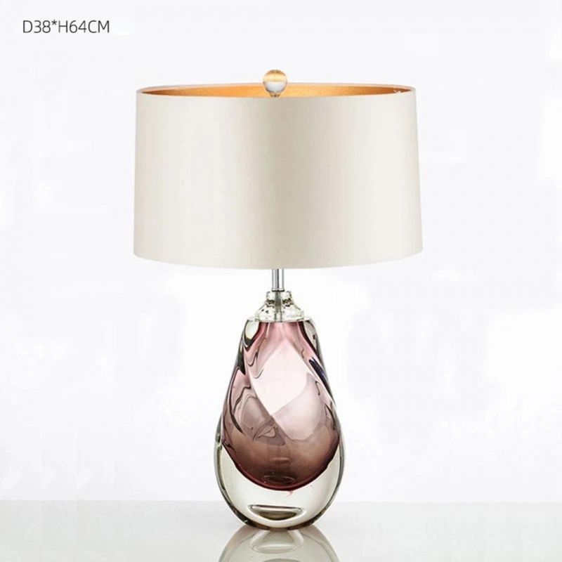 Art Drop Shape Bedside Lamp Beautiful Table Light with a Variety of Lampshades Unique Especial Desk Lamp