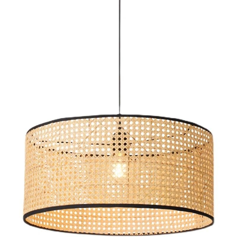Japanese Pendant Light Modern Rattan Pendant Light for Living Room Dining Room Tatami Lamp Suspension Lamp (WH-AP-188)