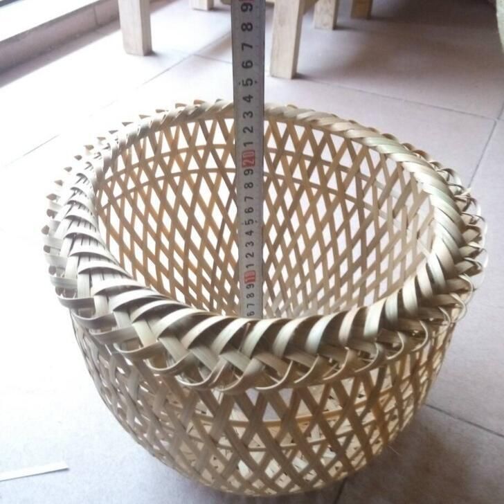 Rustic Bamboo Lampshade Weaving Chandelier Lamp Shade