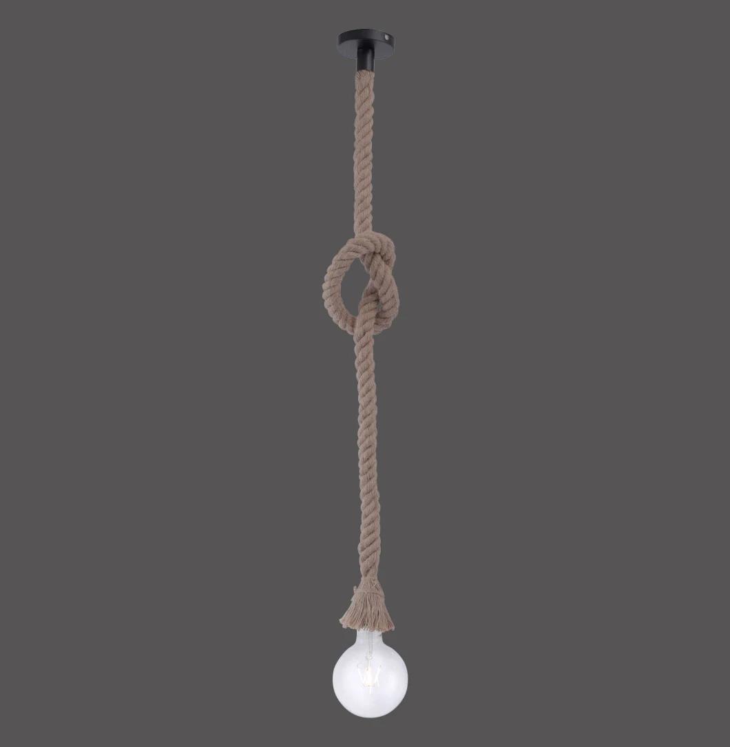 Hemp Rope Indoor Garden coffee Room Pendant Lighting