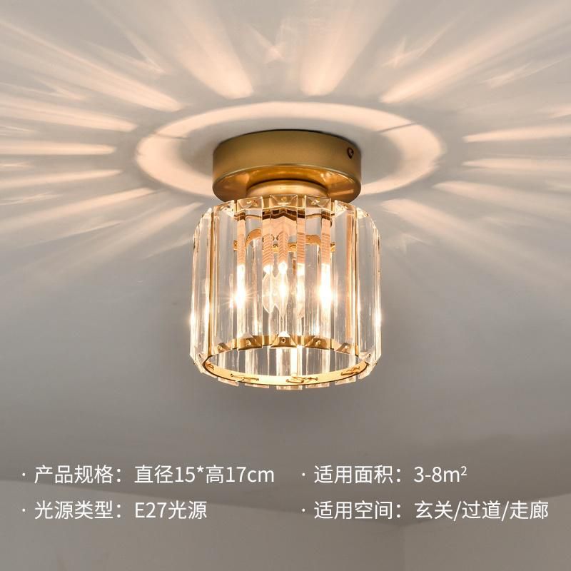 LED Ceiling Lamp Corridor Porch Lamp Crystal Aisle Lamp Entry American Balcony Lght (WH-CA-86)