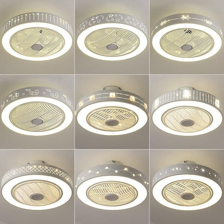 AC110V/220V Square 580mm Energy Saving Ceiling Fan LED Ceiling Lamp