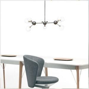 Modern LED Pendant Lamp with Amber Globe Shade G4 Bulb Glass Ball Lighting