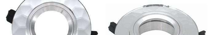 Round Fixed Crystal Aluminum Halogen LED Spot Light Fixture Frame (LT2124)
