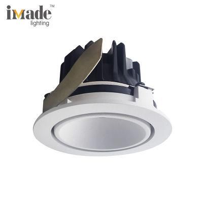 Mini 6.2W 3000K White Black Color Flicker Free Drive with Single Double Frame Recessed Spot Light LED Downlight