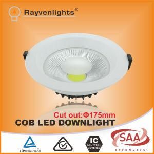 TUV /CE/RoHS 15W COB LED Downlight with Cutout 175mm